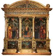 Andrea Mantegna San Zeno Altarpiece, oil painting artist